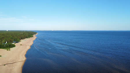 Photo of the beach from a quadcopterの写真素材
