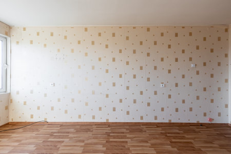 Empty room finished and ready to move inの写真素材
