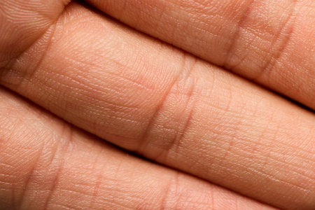A closeup image showcasing a Human Palm with highly visible lines and intricate textures
