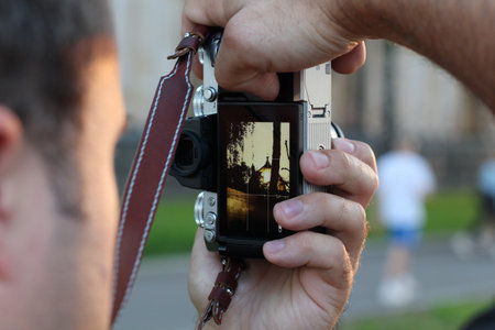 Capturing Beautiful Moments A Dedicated Photographer in Action During Work and Play