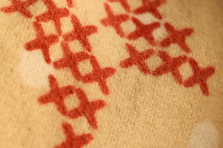 Explore the beauty and richness of textile pattern design featuring warm tones and colors
