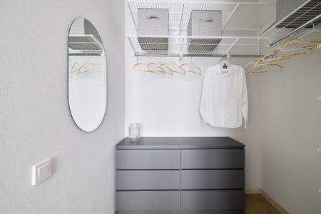 An Exceptional Stylish Walkin Closet Featuring Modern and Innovative Storage Solutions