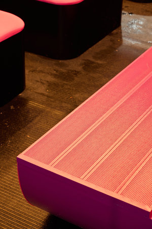 Explore Stunning Modern Minimalist Furniture Accentuated with Bold Colors in a Contemporary Setting