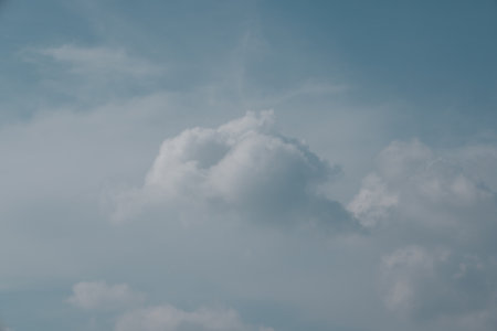 Stunningly Beautiful Cloud Formation Captured in a Clear and Bright Blue Sky Above Us
