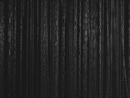 An Abstract Black Texture Design Featuring Vertical Lines Ideal for Creative Media Projectsの写真素材