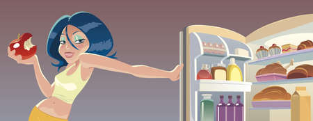 Image for wellness,food is not scary のイラスト素材