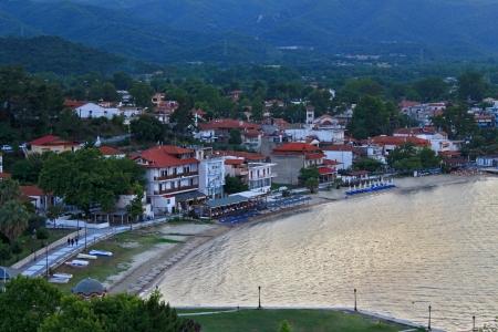 Olympiada resort at Chalkidiki in Greece, Mediterranean の写真素材