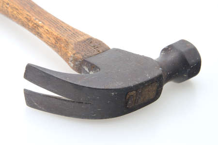 Old vintage hammer and nailsの写真素材