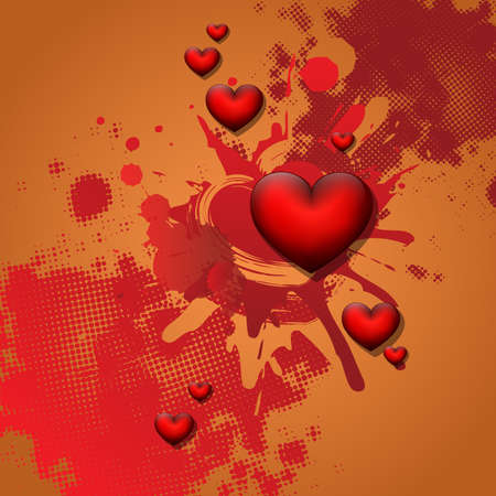 Abstract background with hearts. Vector illustration.のイラスト素材