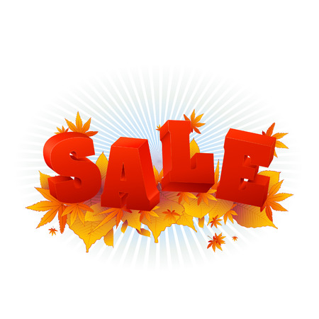 Inscription sale on a white background. のイラスト素材