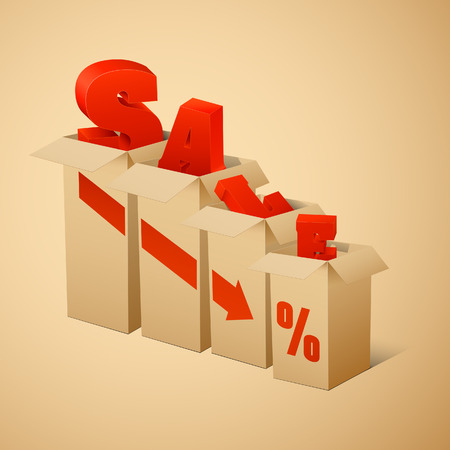 Inscription sale on a white background. のイラスト素材