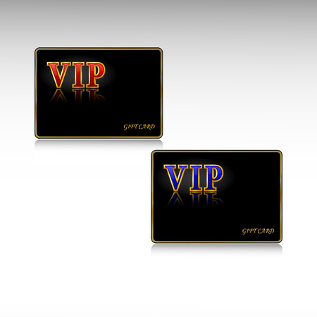 VIP gift cards.  illustration.のイラスト素材