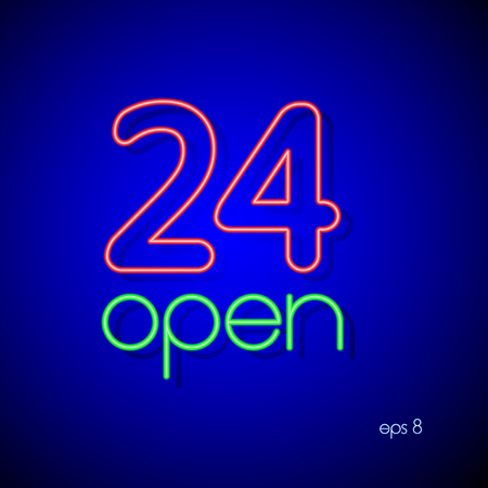 24  open.  illustration. のイラスト素材
