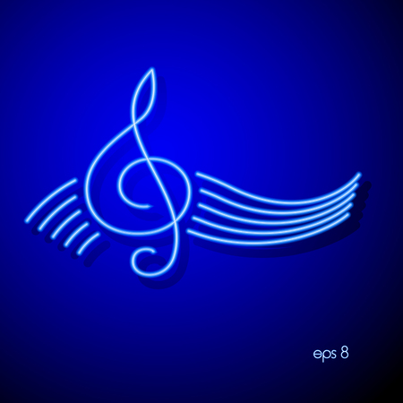 Treble clef.のイラスト素材