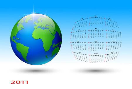 Calendar on a blue background.   illustration.のイラスト素材