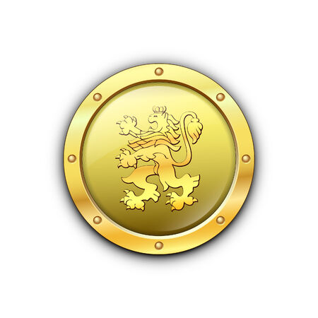 Shield on a white background. のイラスト素材