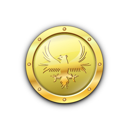 Shield on a white background. のイラスト素材