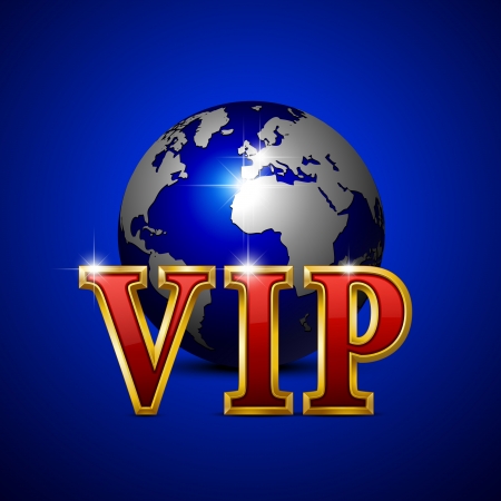 VIP gold letters. Vector illustration.のイラスト素材