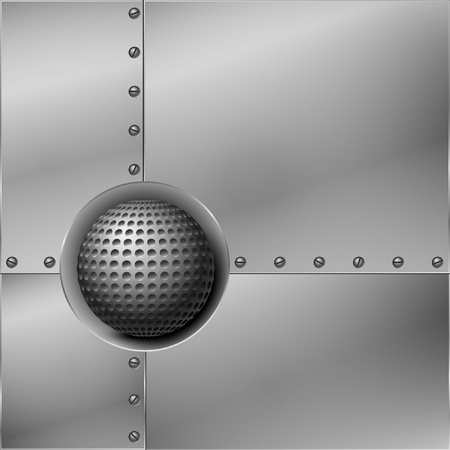 Abstract metal background. Vector illustration.のイラスト素材