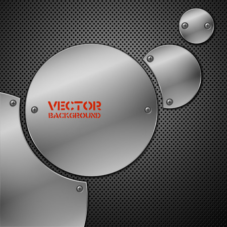 Abstract metal background. Vector illustration.のイラスト素材