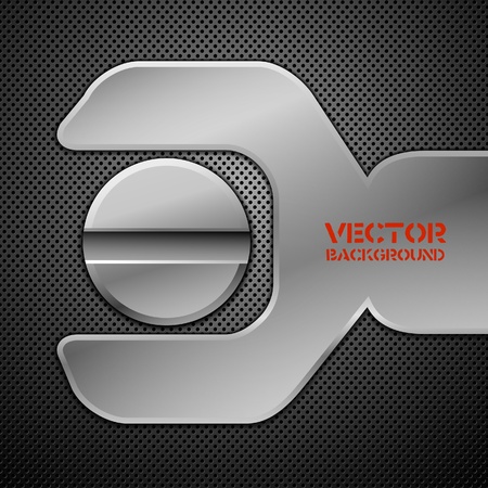 Abstract metal background. Vector illustration.のイラスト素材