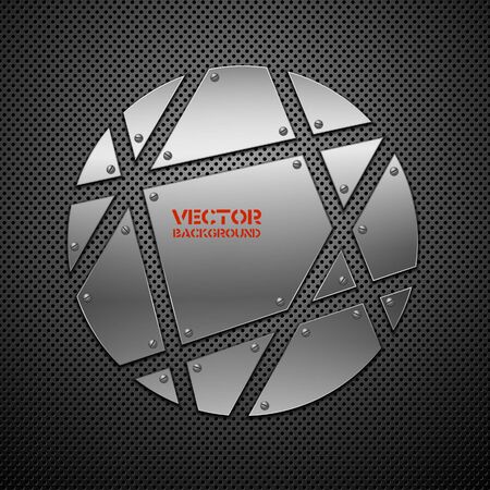 Abstract metal background.のイラスト素材