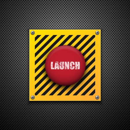 Launch button. Vector background. Eps10のイラスト素材