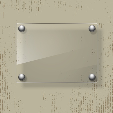 Abstract grunge background with glass framework. Vector illustration.のイラスト素材