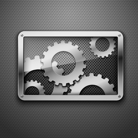 Abstract metal background. Vector illustration.のイラスト素材