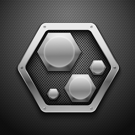 Abstract metal background illustration.のイラスト素材