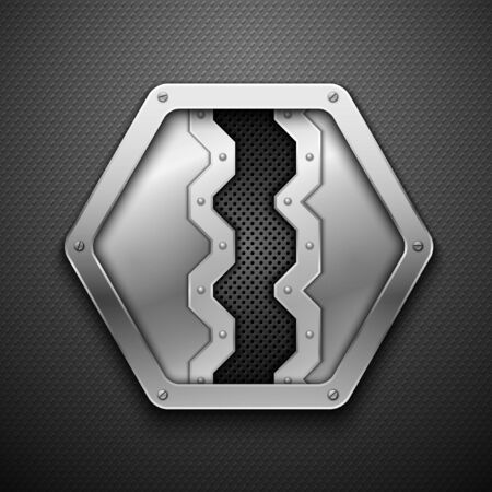 Abstract metal background. Vector illustration.のイラスト素材