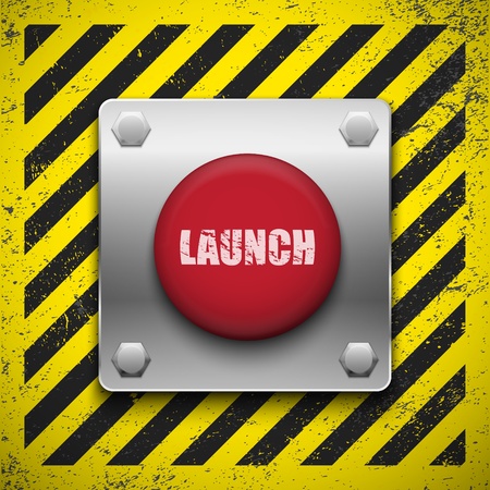 Launch button. Vector background. Eps10のイラスト素材