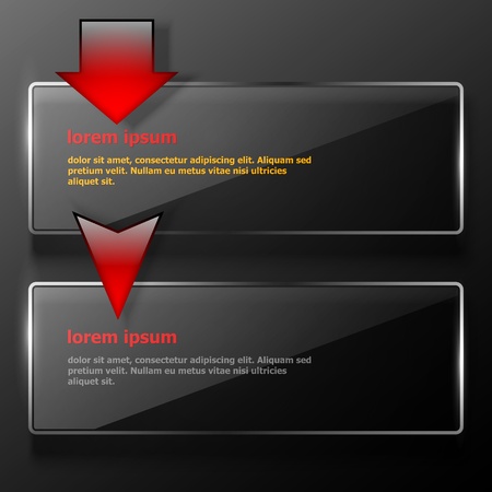 Abstract metal background with glass framework. Vector illustration.のイラスト素材