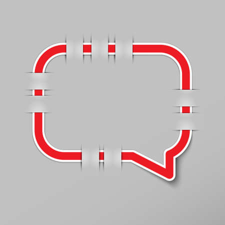 speech bubble icon  vector illustrationのイラスト素材