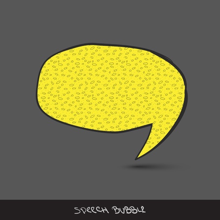 Big speech bubble  Hand drawn  Eps10のイラスト素材