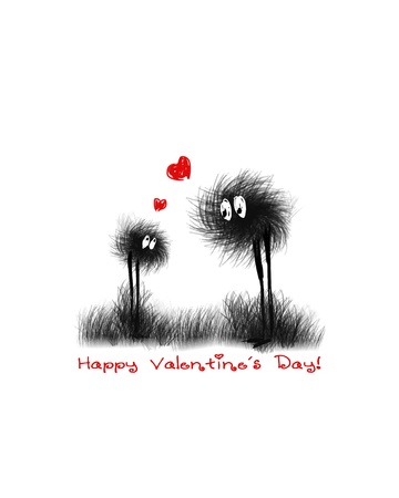 Valentine card  Vector illustration のイラスト素材