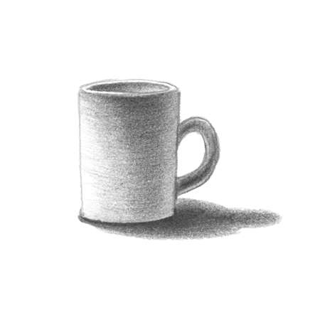 Cup. Hand drawn. Vector eps8のイラスト素材