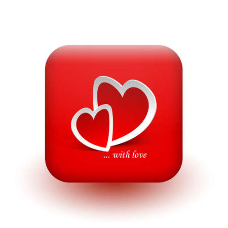 Hearts icon. Vector eps 10のイラスト素材