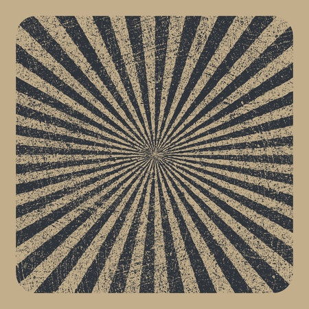 Grunge sunburst vector image.  のイラスト素材