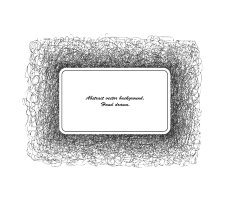 Vector banner. Vector background. Hand drawn.のイラスト素材