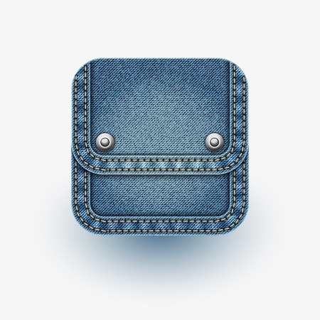 App icon   Realistic denim  のイラスト素材