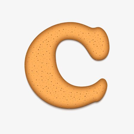 cookies font vector illustrationのイラスト素材