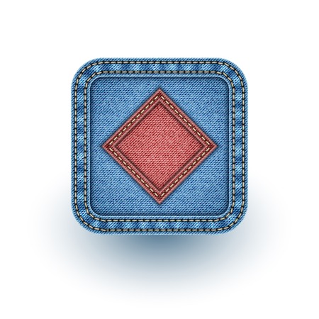 Denim poker. Vector illustration. Eps 10のイラスト素材