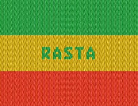 Rasta Background  Wicker rasta flag  Realistic のイラスト素材