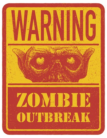 Zombie. Hand drawn.のイラスト素材