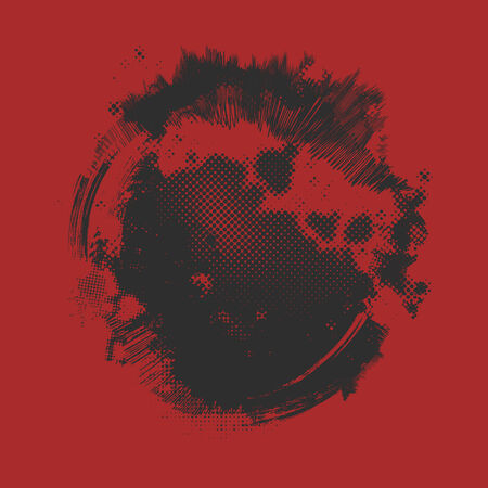 red grunge background elementのイラスト素材