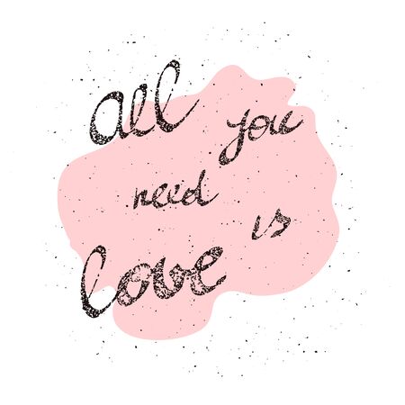 All You Need is Love inscription image All You Need is Love inscription art.のイラスト素材