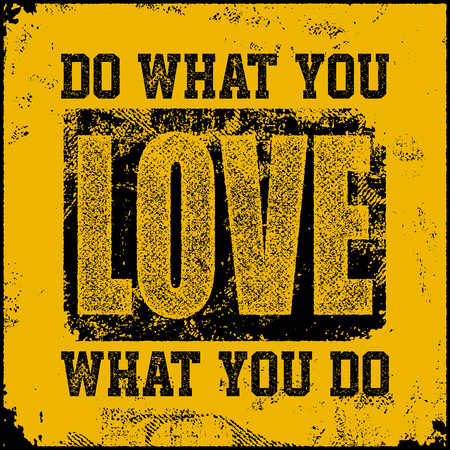Vintage typographical poster. Inspirational and motivational illustration with quote design, grunge texture.のイラスト素材