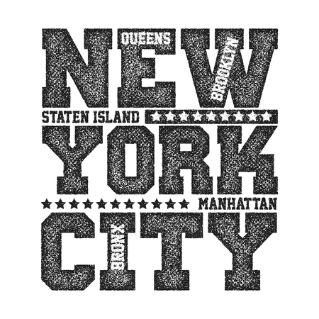 New York City Typography Graphicsのイラスト素材