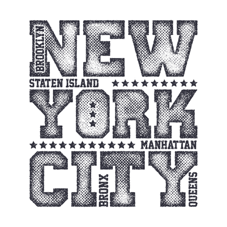 New York City Typography Graphicsのイラスト素材